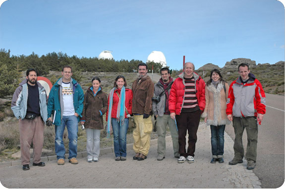 Calar Alto Academy: POPIA group and telescope domes